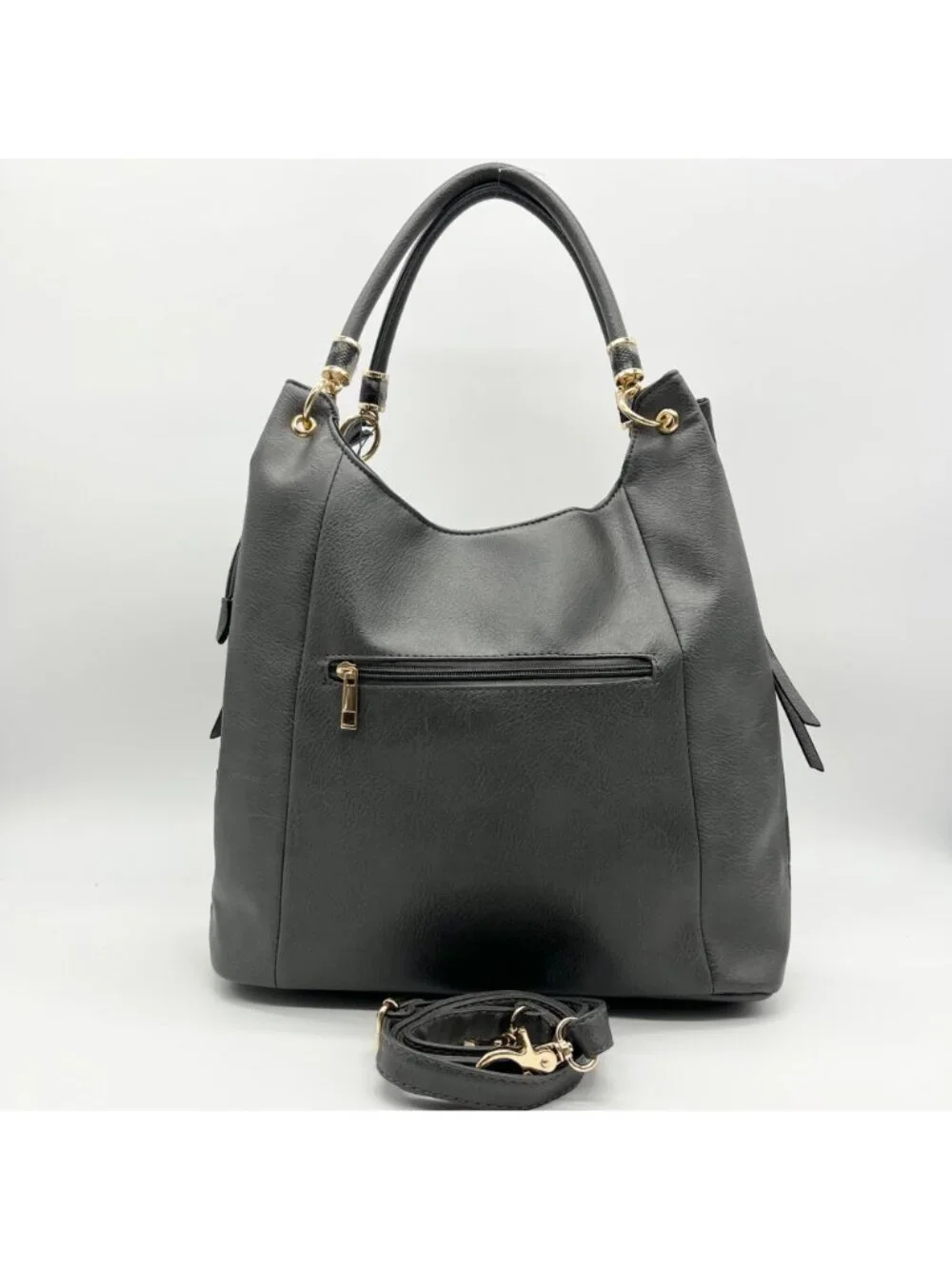 MKF Charcoal April Hobo Bag